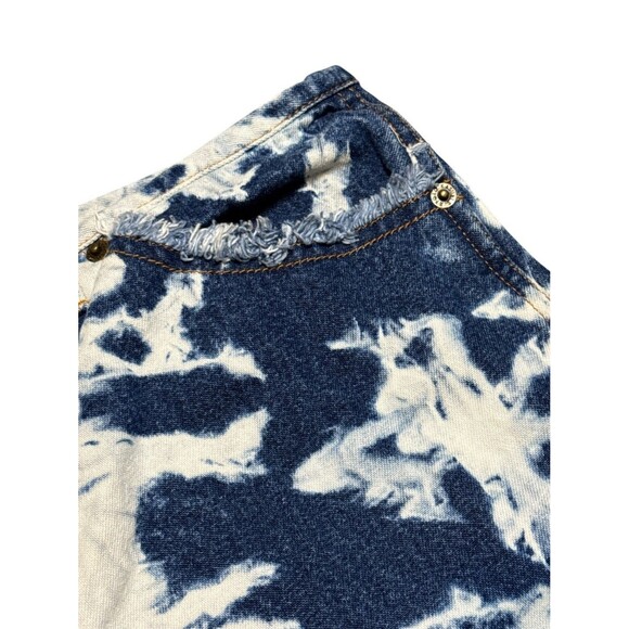 Kyoto Kasuals EST. 1996 Vintage Y2K Denim Bleach Wash Cropped Capri Size 9/10 - Picture 2 of 8